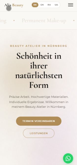 Alia Beauty Atelier — Hero